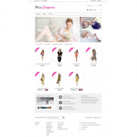 Lingeriewep Thème Prestashop lingerie