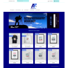 Thème Gratuit prestashop 1.7 et 8, ton bleu foncé